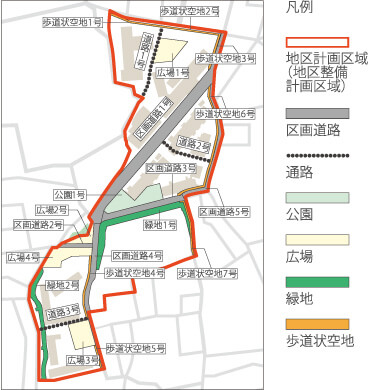 向原三丁目地区計画図イメージ