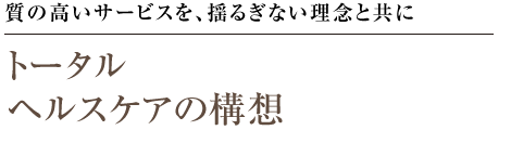 社会福祉法人聖隷福祉事業団の基本コンセプト トータルヘルスケアの構想