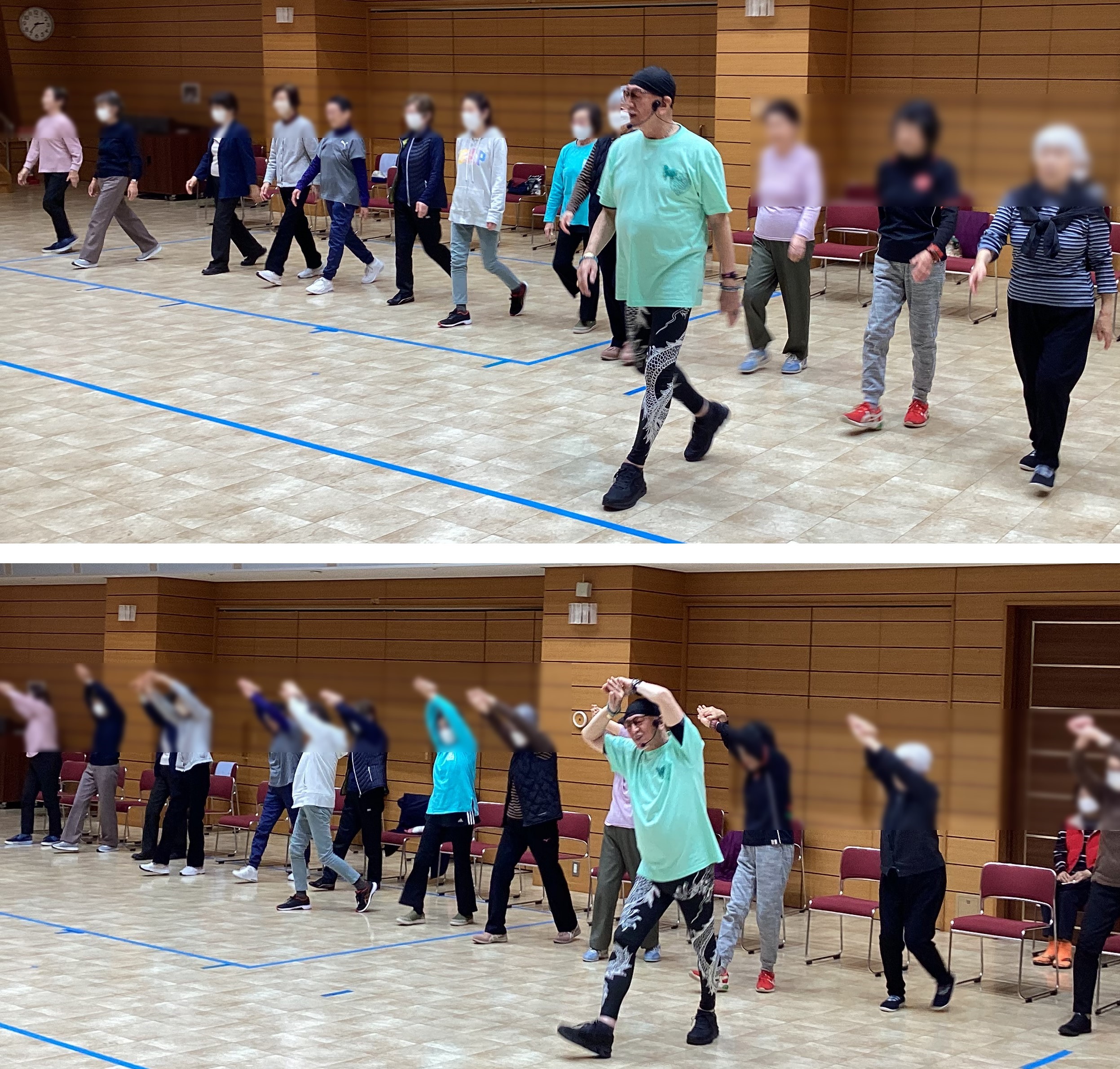 デューク更家氏によるウォーキングセミナーの写真