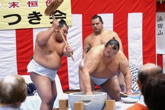 餅つき会（写真）