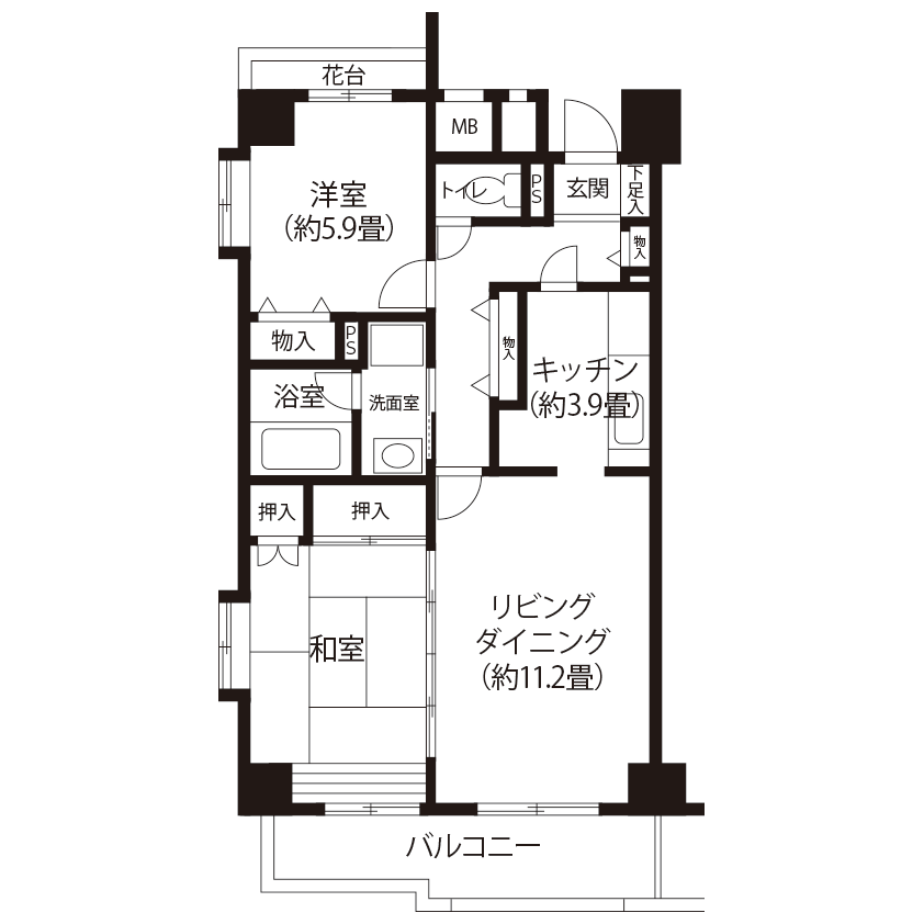 今月の対象住戸図面