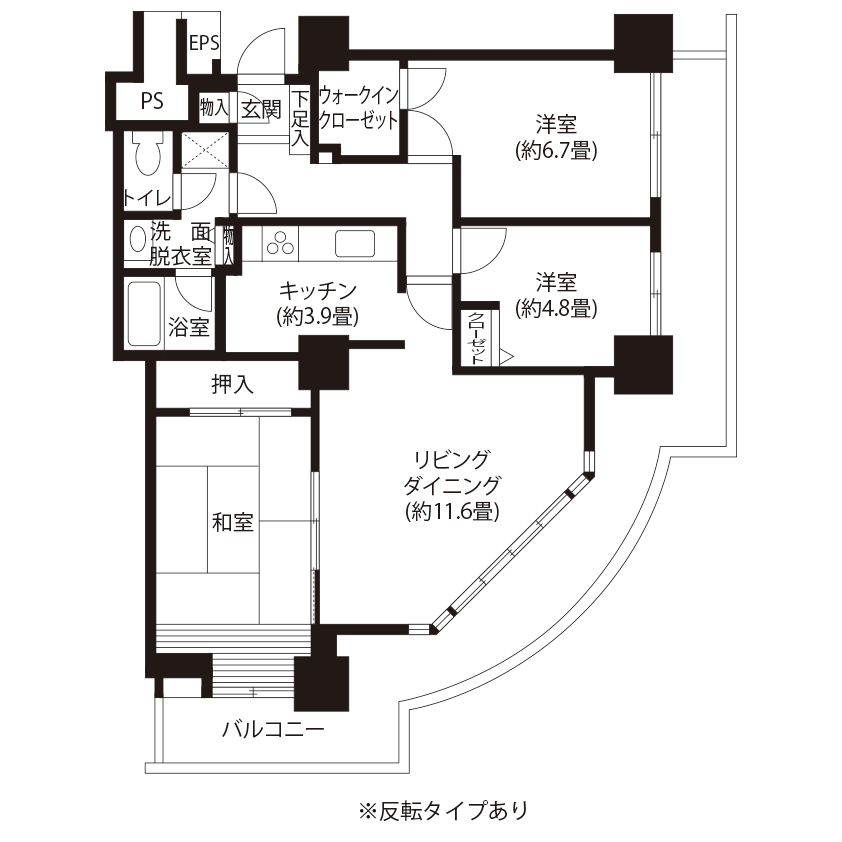 今月の対象住戸図面
