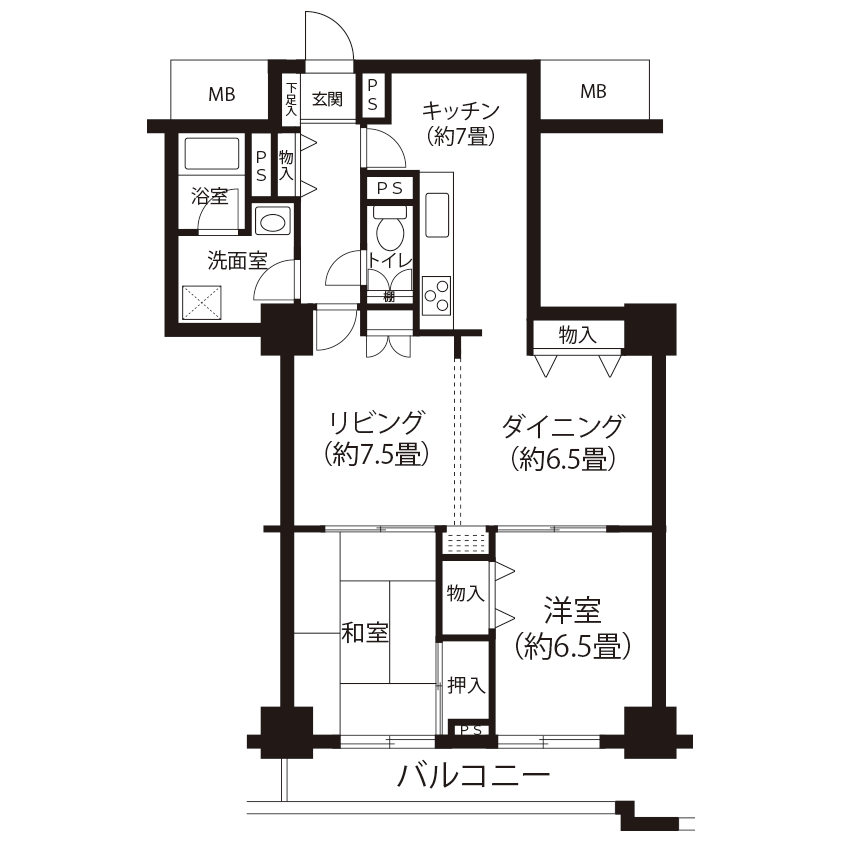 今月の対象住戸図面