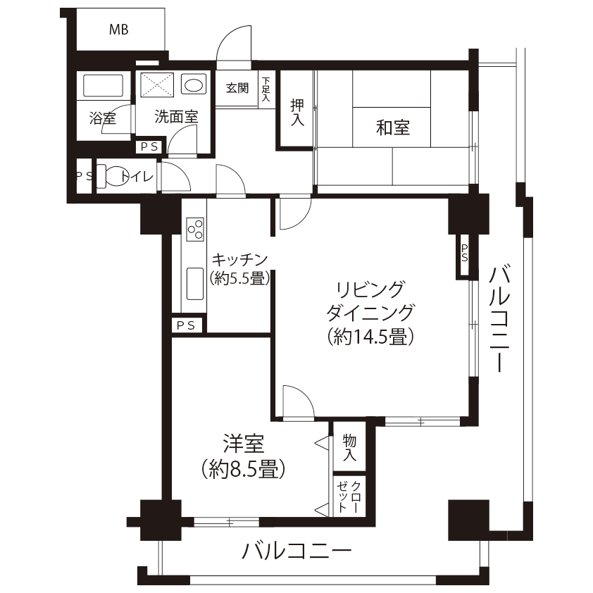 今月の対象住戸図面