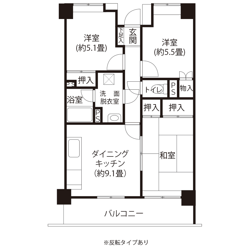 今月の対象住戸図面