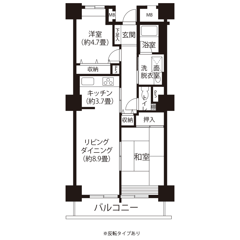 今月の対象住戸図面