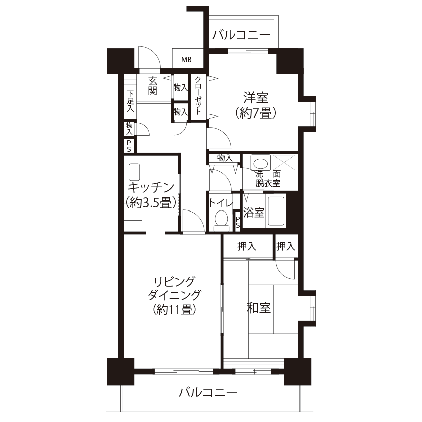 今月の対象住戸図面