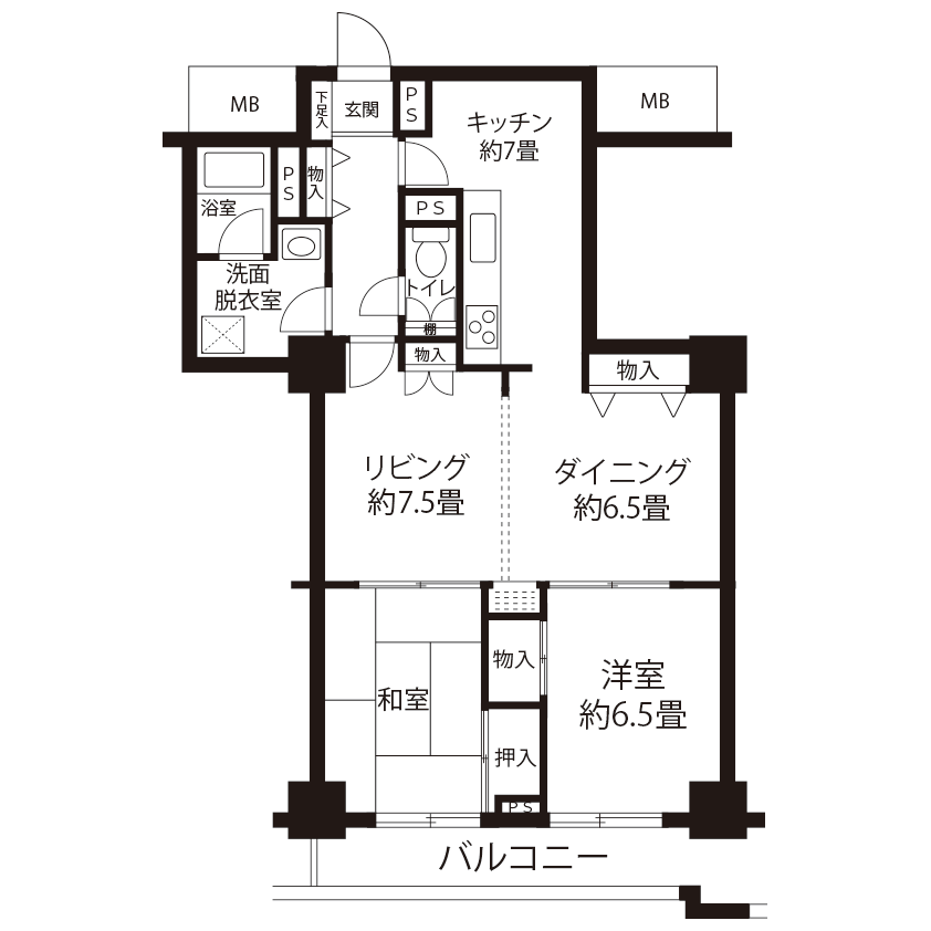 今月の対象住戸図面