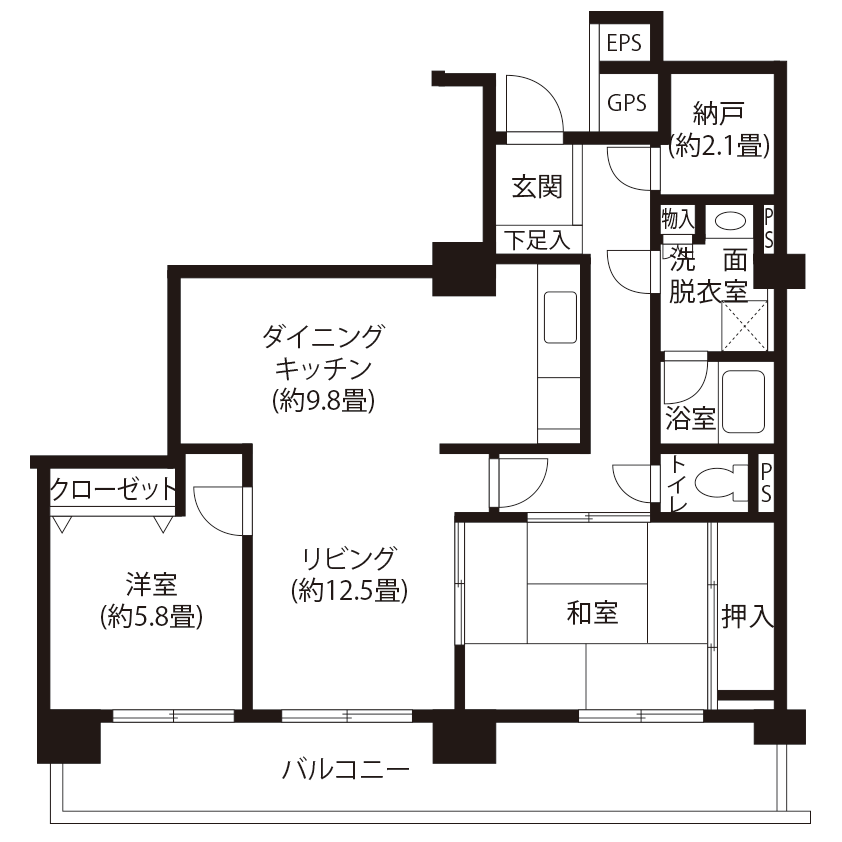今月の対象住戸図面