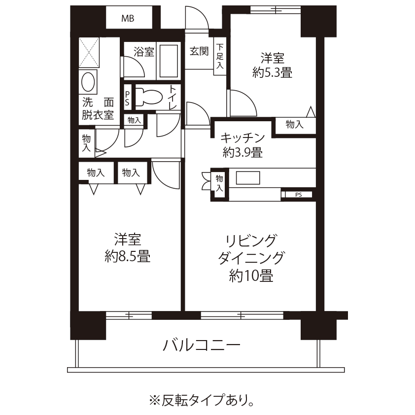 今月の対象住戸図面
