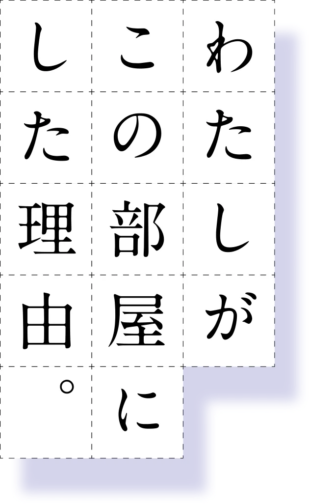 わたしがこの部屋にした理由。