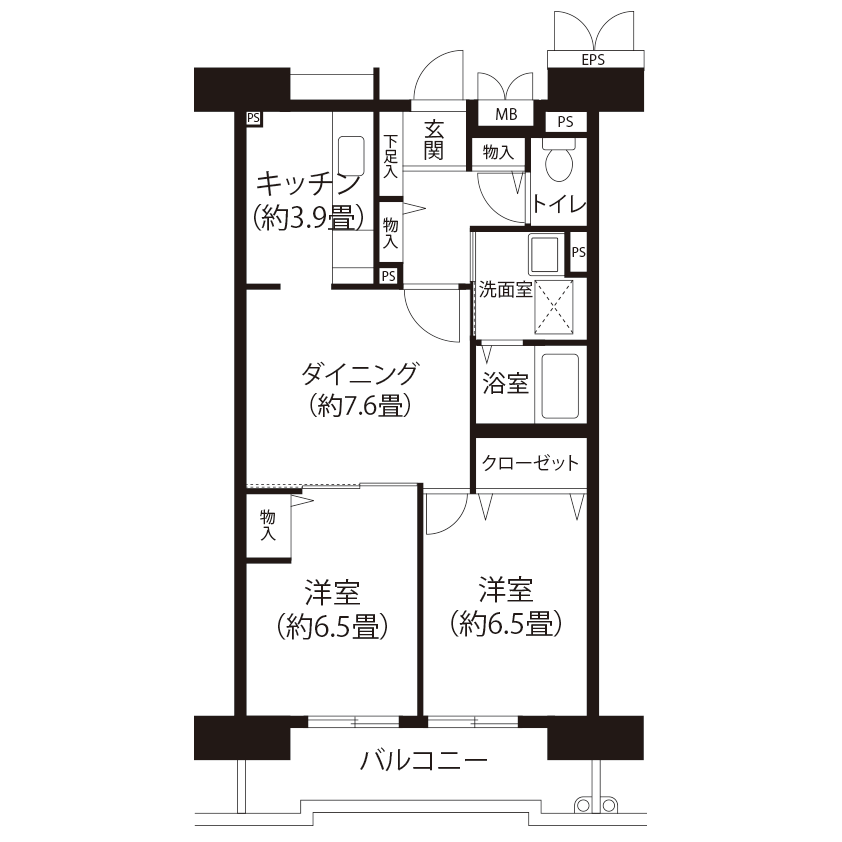 トミンハイム舟渡二丁目(VR1)の間取り図