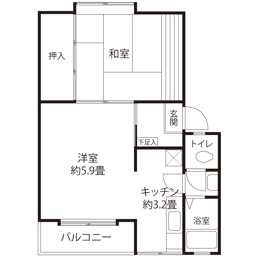 富士見町(CR1)の間取り図