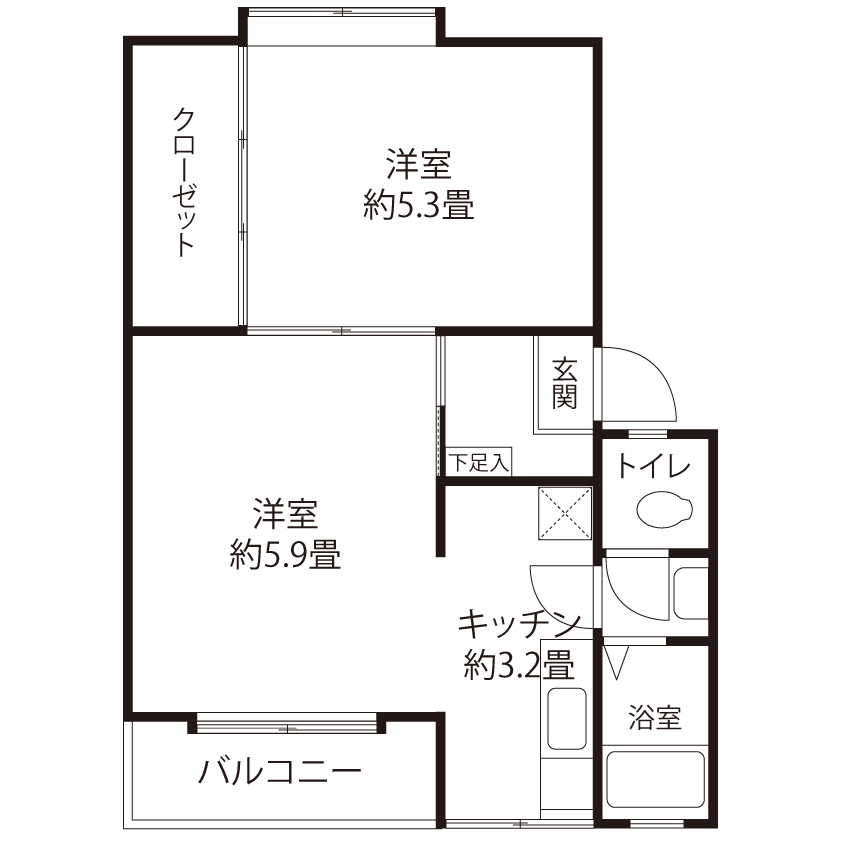 富士見町(CR2)の間取り図