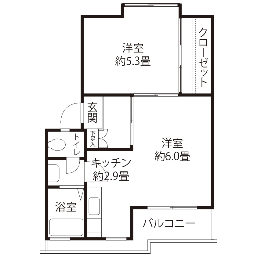 富士見町(CR3)の間取り図
