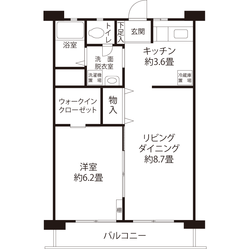 南砂(V3R1)の間取り図