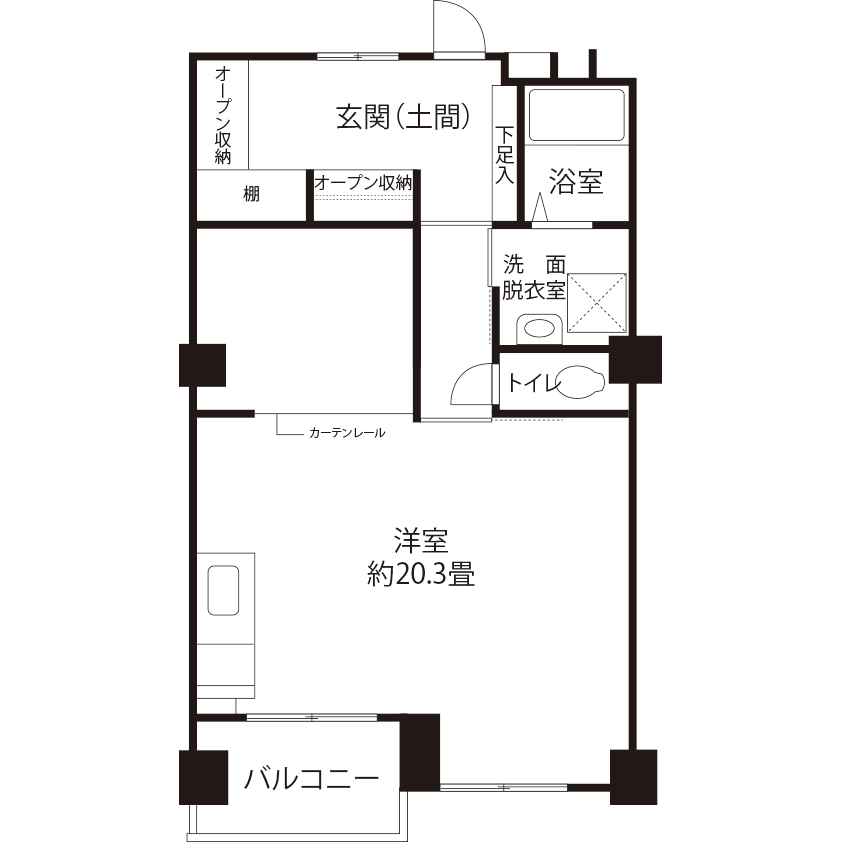 南砂(VR1)の間取り図