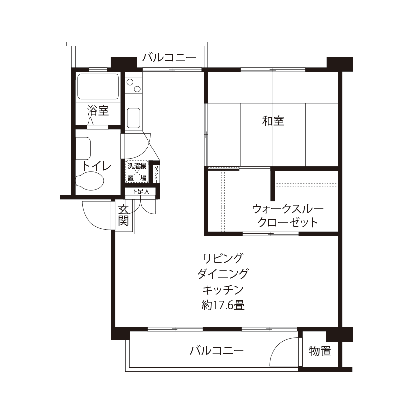 落合住宅(NSR4)の間取り図