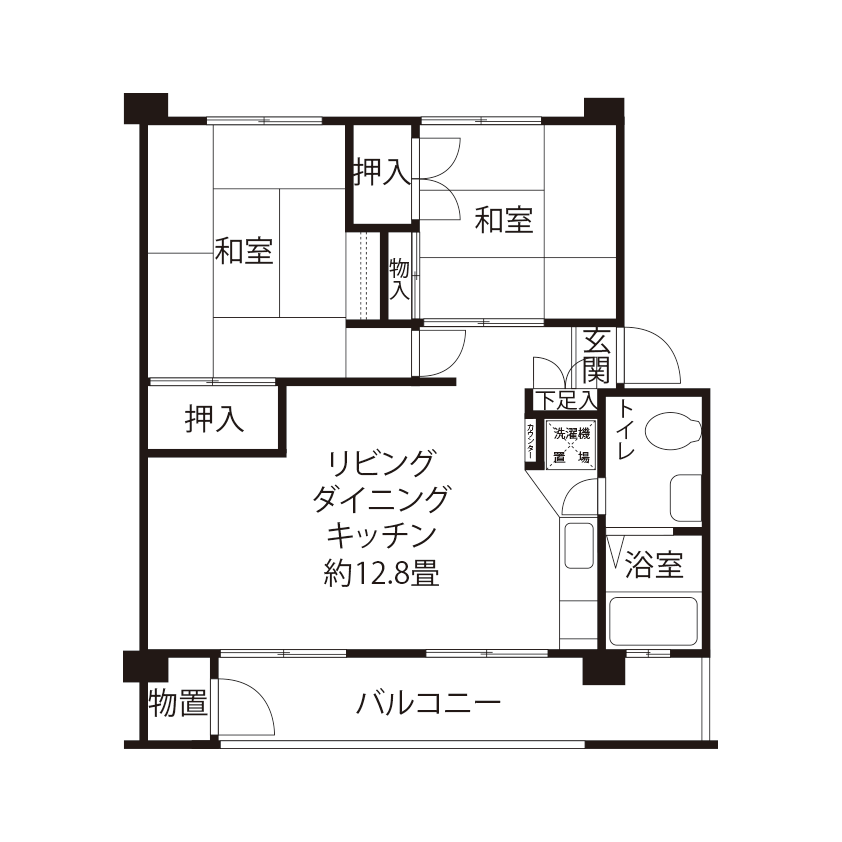 松が谷住宅(NNR3)の間取り図