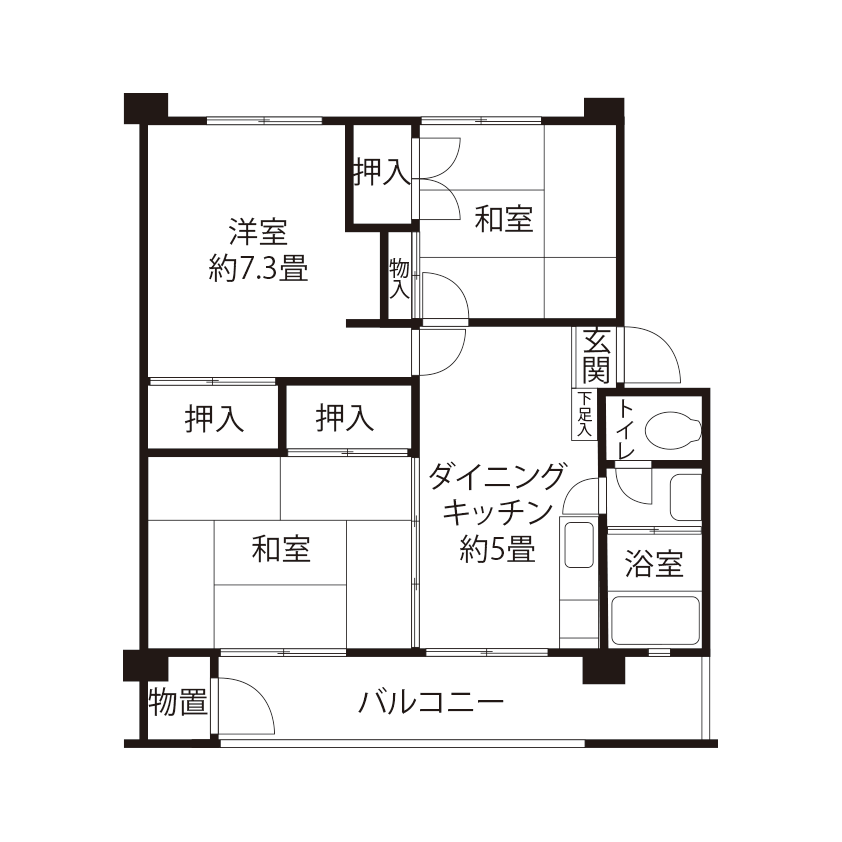 松が谷(NNR4)の間取り図