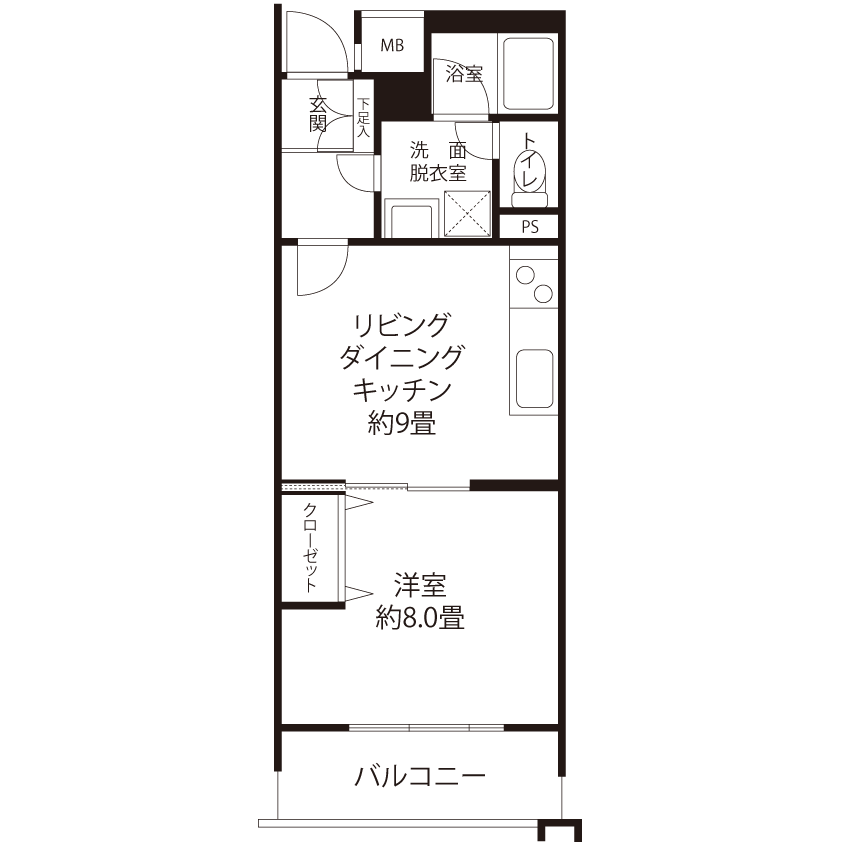 コーシャハイム神宮前五丁目(ALR2)の間取り図