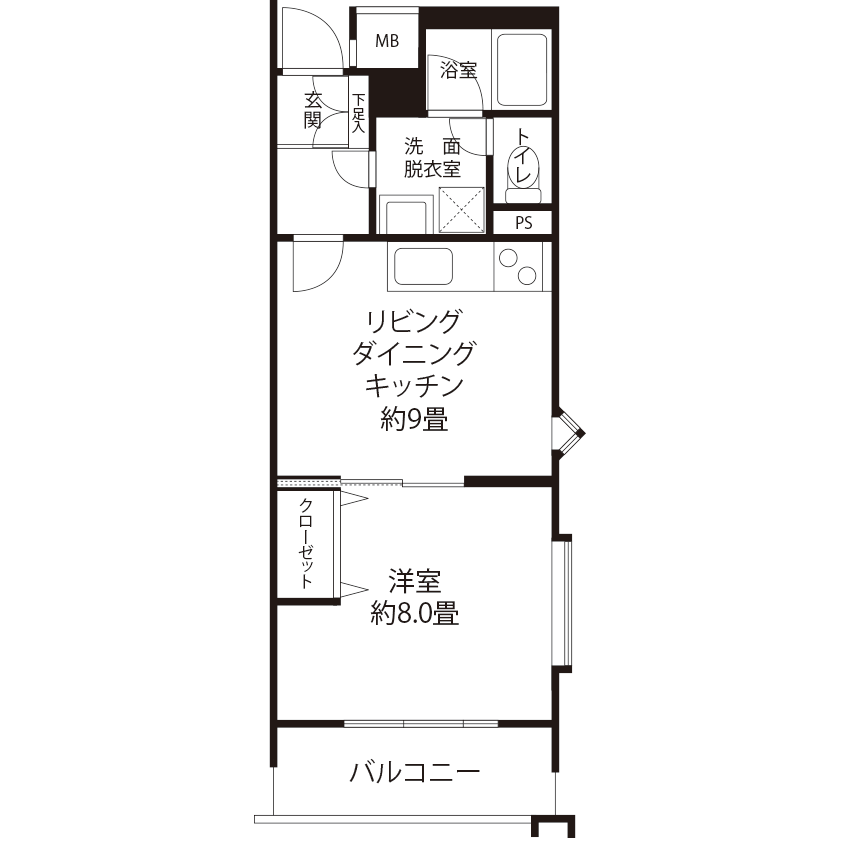 コーシャハイム神宮前五丁目(ALR3)の間取り図
