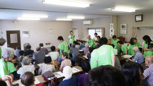 フレイル測定会の様子