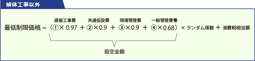 算定式説明図　解体工事以外