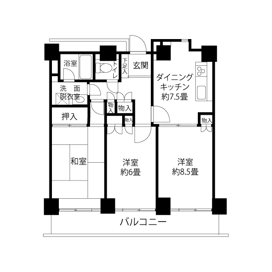 間取図（H3タイプ）