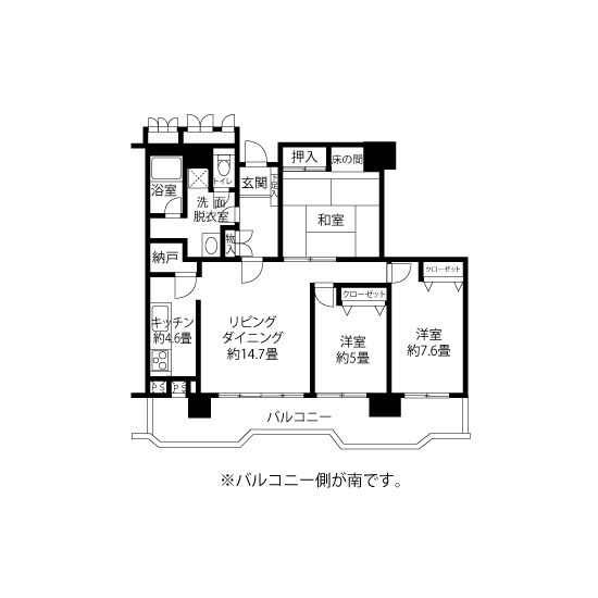 間取図（HL3タイプ）