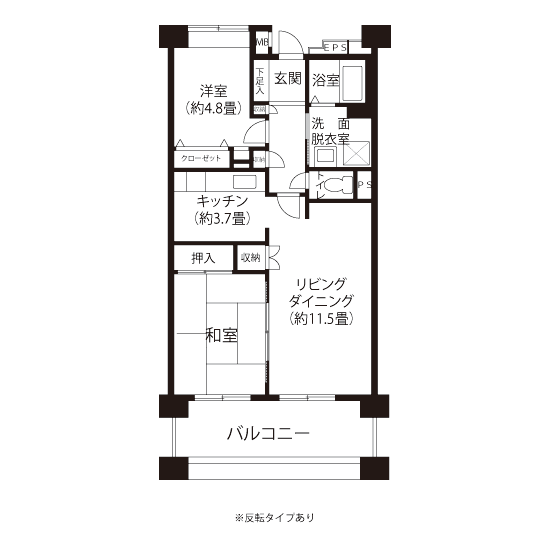 間取図（Lタイプ）