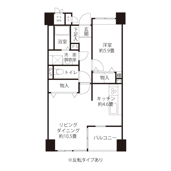 間取図（AL4タイプ）