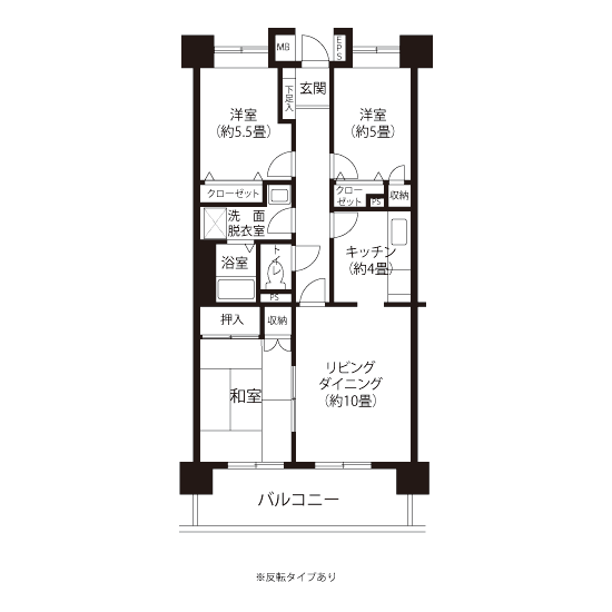 間取図（HLタイプ）