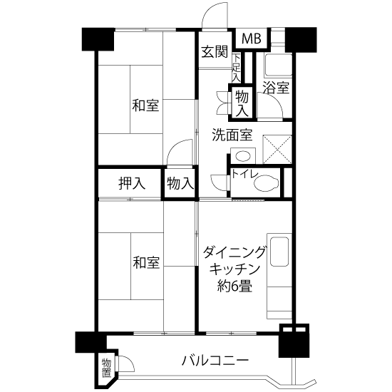 間取図（Kタイプ）