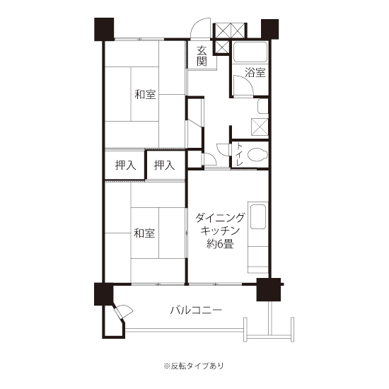 間取図（Kタイプ）