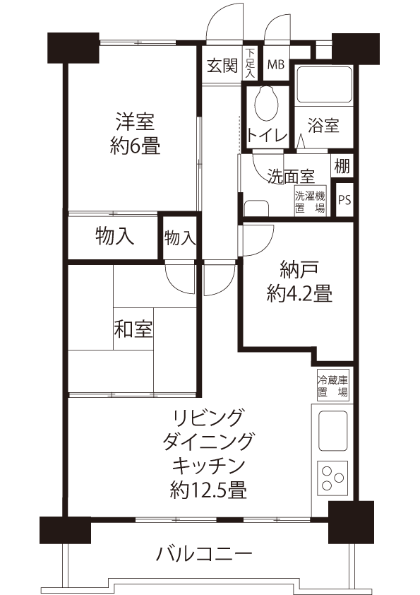 間取図（HR2タイプ）