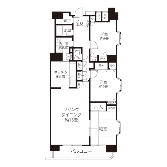 間取図（HL1タイプ）