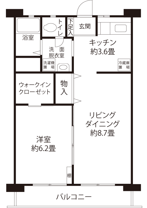 間取図（V3R1タイプ）