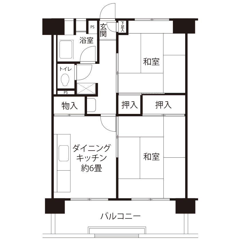 間取図（Vタイプ）