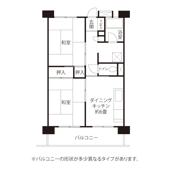 間取図（Kタイプ）