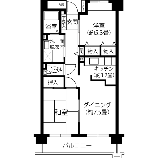 間取図（V1タイプ）