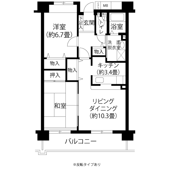 間取図（Lタイプ）