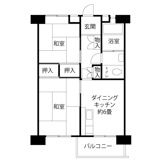 間取図（Vタイプ）