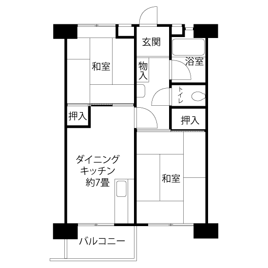 間取図（V・VOタイプ）