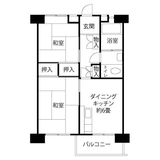 間取図（Vタイプ）