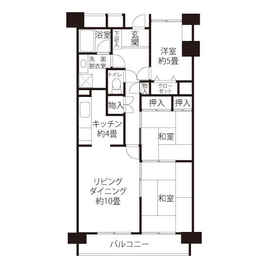 間取図（HL3タイプ）