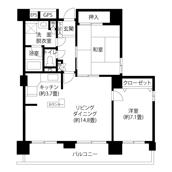 間取図（L2タイプ）