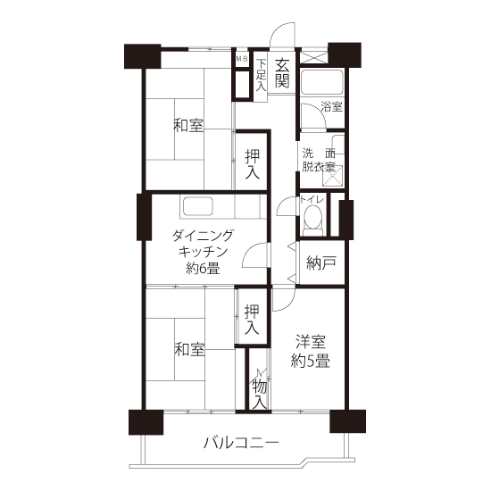 間取図（HOタイプ）