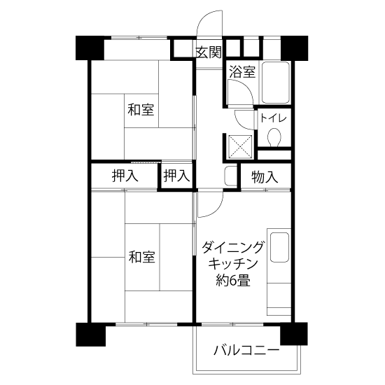 間取図（Vタイプ）