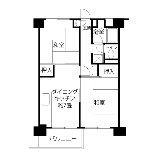 間取図（V・VOタイプ）